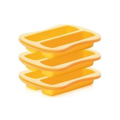 Пресс-форма для приготовления батончиков Tescoma DELLA CASA 643189, 3 шт., желтый