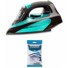 Утюг MAGIO MG-542 plus бирюзовый + карандаш для чистки (подарок)
