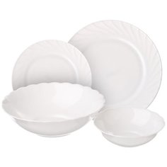 Столовый сервиз Millimi Бьянко, 6 персон, 19 предм., белый