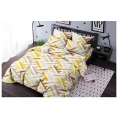 Детское постельное белье "Ночь Нежна" из бязи; Лабиринт желтое; размер 1.5 наволочки 50х70