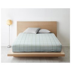 Простыня на резинке из поплина "Ночь Нежна"; Марина (мята); размер 120 х 200