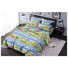 Детское постельное белье "Ночь Нежна" из бязи; Веселый поход; размер 1.5 наволочки 70х70