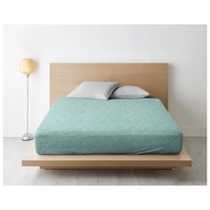 Простыня на резинке из поплина "Ночь Нежна"; Малахит; размер 200 х 220