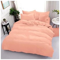 Постельное бельё "Сатин соло"; Дельмира; размер Семейный ЛайМ