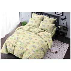 Детское постельное белье "Ночь Нежна" из бязи; Веселые зайчата; размер 1.5 наволочки 70х70