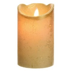 Светодиодная свеча Kaemingk Праздничная 7.5x12.5cm Gold 480610