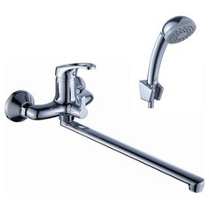 DIADONNA D80222111, Смеситель для ванны (прямой, поворотный излив длина 35 см, керамический картридж диаметр 35 мм, латунь)