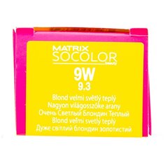 Matrix Socolor Beauty стойкая крем-краска для волос, 9W очень светлый блондин теплый, 90 мл