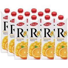Нектар Rich Апельсин-Манго, 1 л, 12 шт.