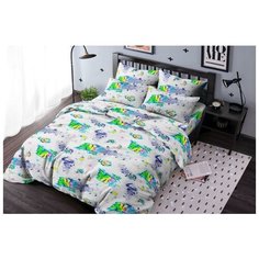 Детское постельное белье "Ночь Нежна" из бязи; Граффити; размер 1.5 наволочки 50х70