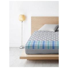 Простыня на резинке из бязи, "Ночь Нежна"; Звезды; размер 200 х 220