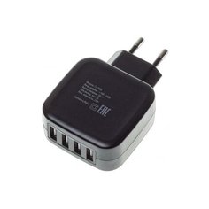 Зарядное устройство сетевое Buro TJ-286B Smart 5A универсальное, черный (TJ-286B)