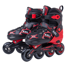 Коньки-ролики раздвижные КХЛ, Switch, красный, S (31-34) KHL