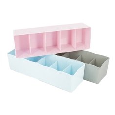 USLANBFAY Комплект ящиков для белья RYP-03 голубой/розовый/серый