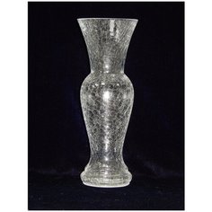 Ваза для цветов NinaGlass 90-197 стеклянная декор Паутинка