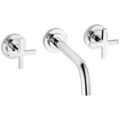 Смеситель KLUDI Nova Fonte Classic для умывальника встраиваемый, 3 отв. излив 180мм, хром 201440520