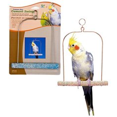 Игрушка для птиц КАЧЕЛИ ДЛЯ ПТИЦ 17,5см цемент Penn Plax