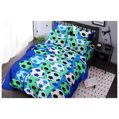 Детское постельное белье "Ночь Нежна" из бязи; Футбол; размер 1.5 наволочки 50х70