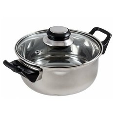 Кастрюля Mallony BAK-02, 2 л, серебристый/черный