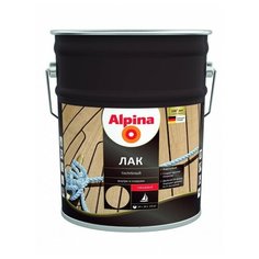 Лак яхтный Alpina палубный глянцевый алкидно-уретановый прозрачный 10 л