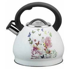 Чайник со свистком 3л ZILLINGER ZL-5005-30 рисунок бабочки