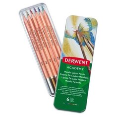 Derwent Карандаши цветные Academy Metallic 6 цветов (98200)