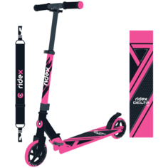 Самокат Ridex 2-колесный Delta 180 мм, розовый