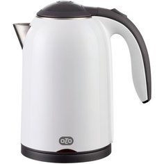 Чайник OLTO КЕ-1721 белый, 1,7 л, 2000 Вт, двойные стенки, корпус - пластик/металл
