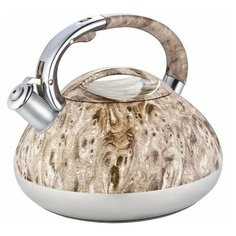 Чайник со свистком 3 литра из нержавейки ZILLINGER ZL-5006-30 цвет слоновая кость