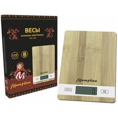 Кухонные весы Матрёна МА-039 бамбук