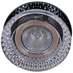 Встраиваемый светильник со светодиодной подсветкой Reluce71090-9.0-001D MR16 +LED3W BK