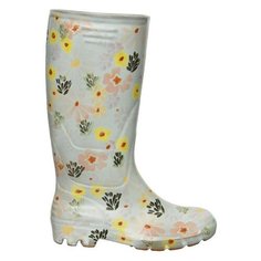 Кашпо Kaemingk Сапожок в цветочек 169918