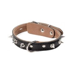 Ошейник кожаный шипы,25мм*500мм, гамма (2 шт) Triol