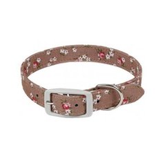 Ошейник цветочки s, бежевый, 16*260-350 мм, triol /24/ (2 шт)
