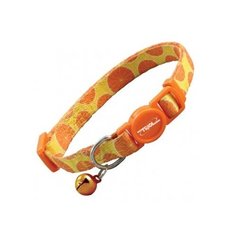 Hl25 ошейник для кошек, апельсиновый, 10*210-330мм, triol (2 шт)