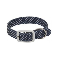 Ошейник звездочки m, синий, 20*280-370мм, triol /24/ (2 шт)