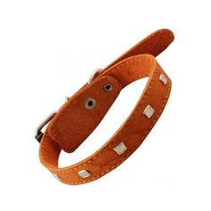 Ошейник 20-450 кожа одинарный с украшением гамма /250/ (2 шт) Gamma