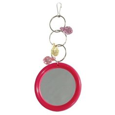 051-кх игрушка для птиц зеркало с украшением Triol