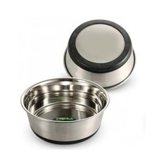 Миска мет 1640 0,5л на резиновом основании (2 шт) Triol