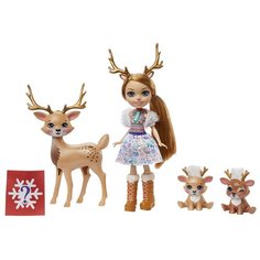 Кукла Enchantimals Reindeer Family Рейни Северная Оленни и семья GNP17