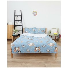 Постельное белье, поплин "Всё себе"; Звездолетчик; Размер: 1.5, наволочки 70 х 70