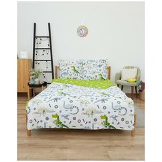 Постельное белье, поплин "Всё себе"; Андроид; Размер: 1.5