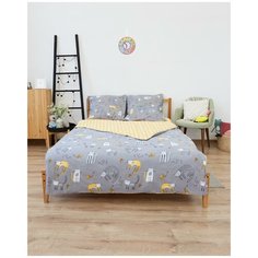 Постельное белье, поплин "Всё себе"; Комок счастья; Размер: 1.5, наволочки 70 х 70