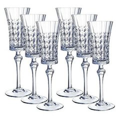 Cristal dArques Набор из 6 фужеров для шампанского 150 мл Lady Diamond L9742 прозрачный