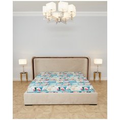 Простыня на резинке, Поплин "Всё себе"; Валентинка; Размер: 180 х 200