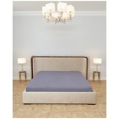 Простыня на резинке, Поплин "Всё себе"; Эгрет; Размер: 120 х 200