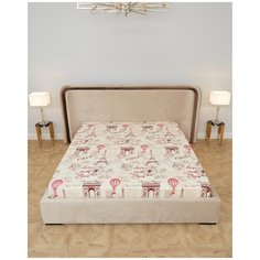 Простыня обычная, Поплин; "Всё себе"; Мулен руж; Размер: 1.5