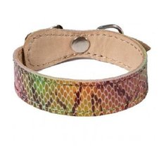 Ошейник 10-200 кожа двойной с расширением цветной гамма мини /10/ (2 шт) Triol