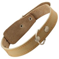 Ошейник 25-560 кожа одинарный кольцо гамма /10/ Gamma