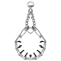 Строгий ошейник Triol SHH3555, длина ошейника 55 см, обхват шеи 55 см серебристый